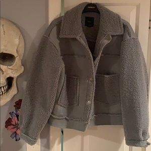 Light blue Sherpa jacket